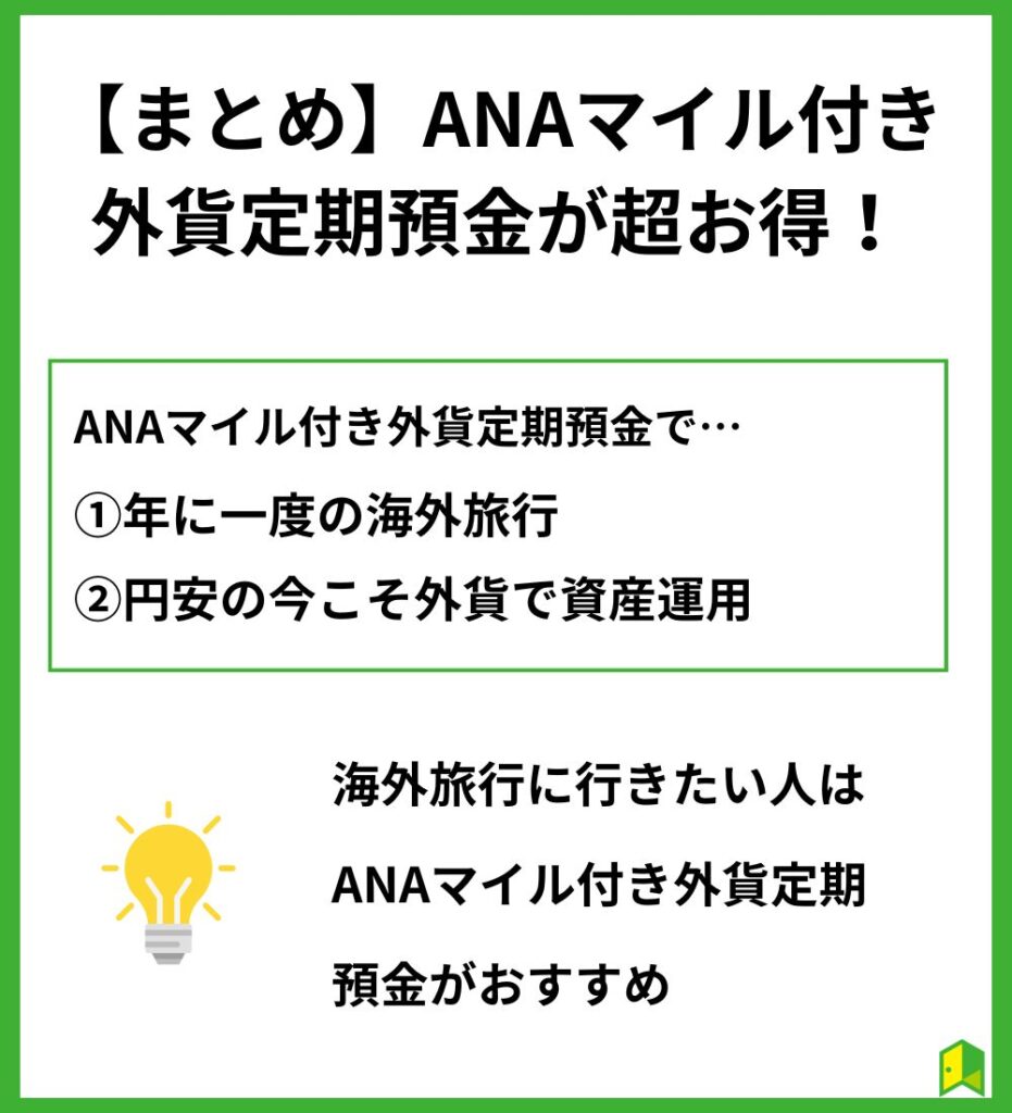 海外旅行したい人はANAマイル付き外貨預金が超お得